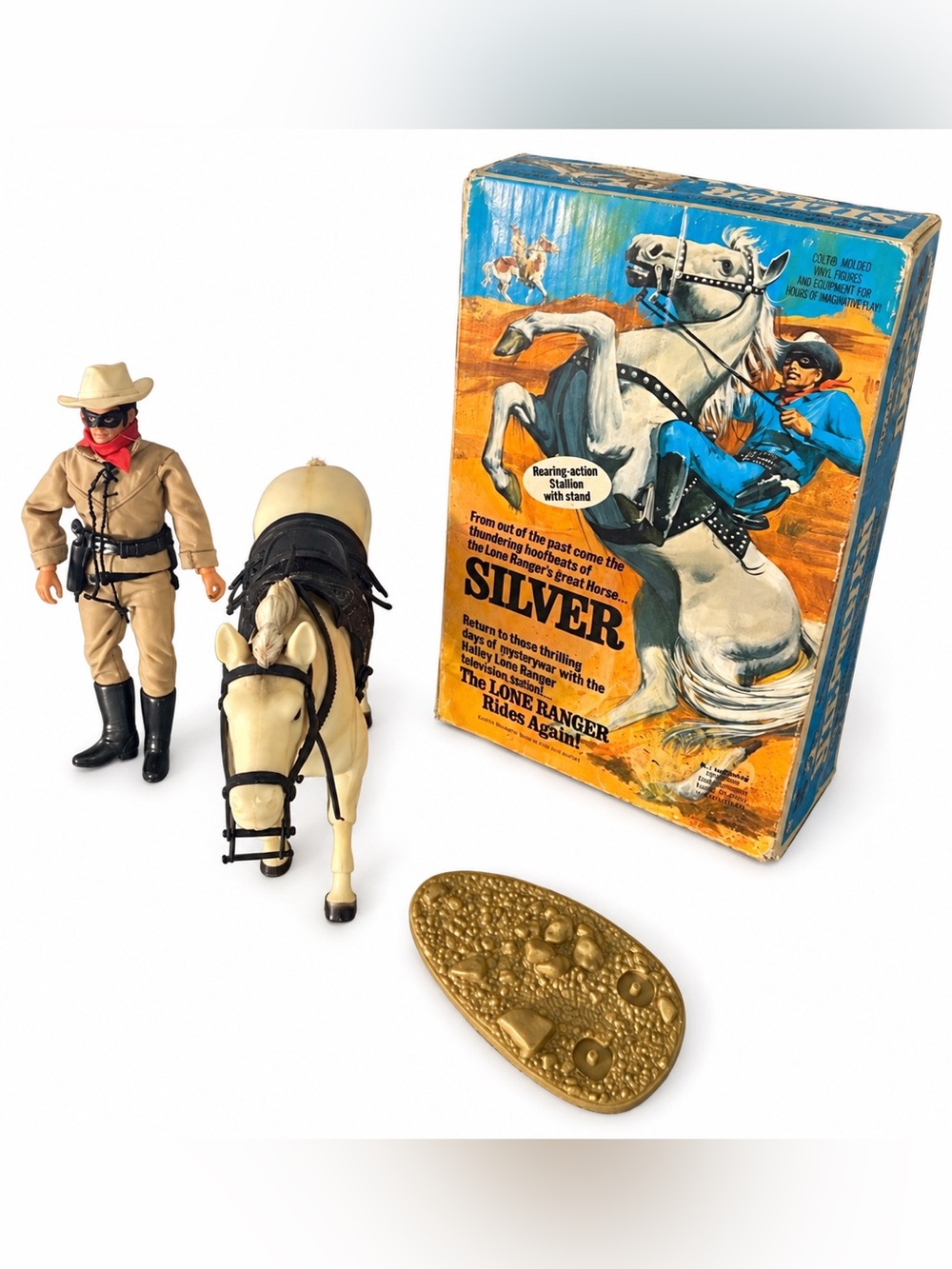 Vintage 1973 Gabriel/Hubley Lone Ranger Silver No. 23625 — Original Box